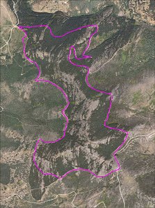 Ortofoto de la ruta